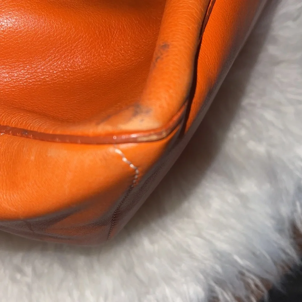 GUC Celine Leather Boogie Bag in Orange Brown (vintage) - Picture 14 of 15